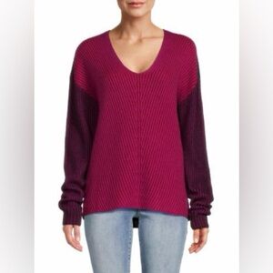 NEW $375 Nadaam Ribbed Wool and Cashmere Sweater Small B